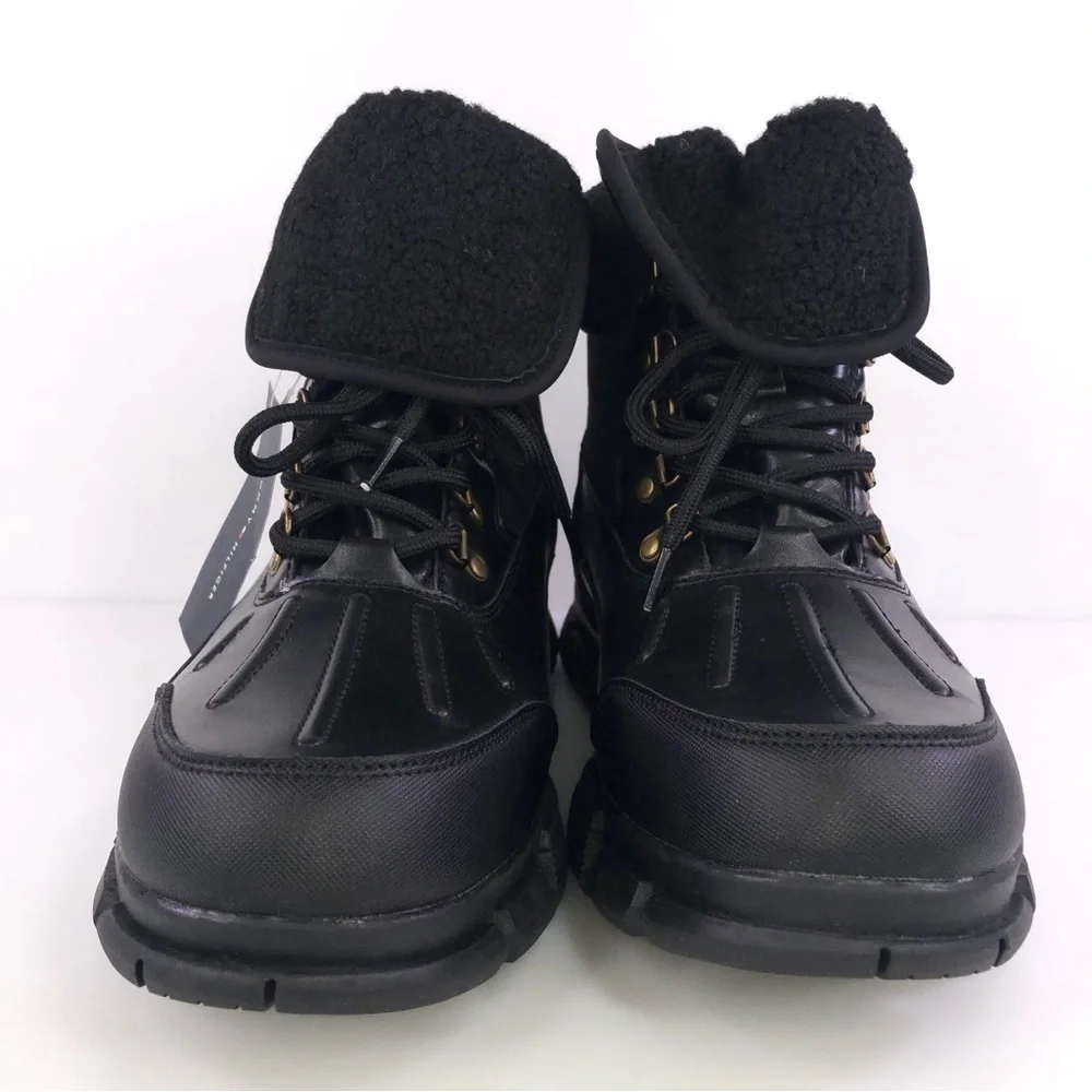 Tommy Hilfiger Men's Idan Black Multi Lace Up Boot 12M